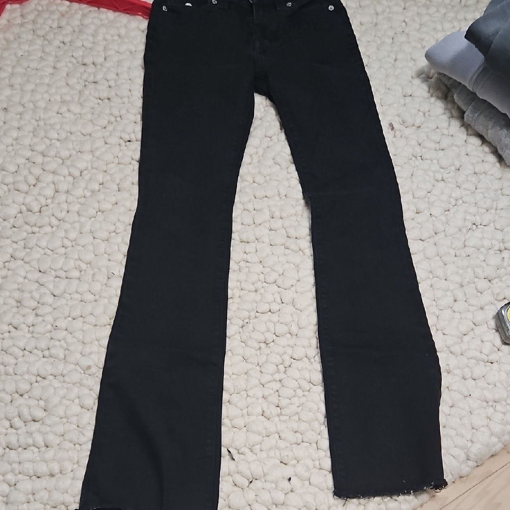 True Religion Black Flare Jeans